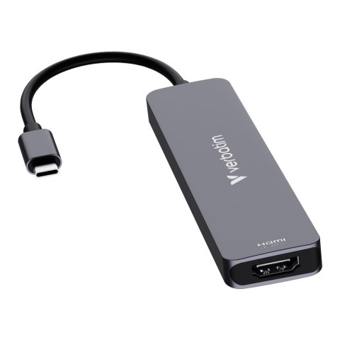Hub USB Verbatim Multi Port Essentials USB-C PD, USB-C, 2xUSB-A 3.0, HDMI, SD/microSD