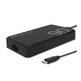Ładowarka sieciowa Qoltec 90W GaN Super Fast SLIM | PD | 5-20V | 4.5A | USB-C 3.1 | Laptop | MacBook | Smartfon | +kabel
