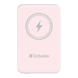 Powerbank Verbatim Charge 'n' Go Magnetic Wireless 10000mAh USB-C PD 3.0 Pink