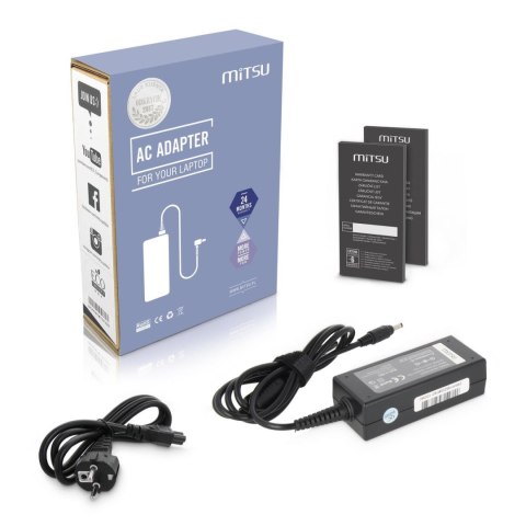 Zasilacz sieciowy Mitsu 19.5V 2.05A (4.0x1.7) 40W do notebooka HP, Compaq, Toshiba