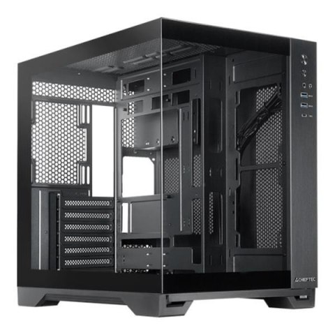 Obudowa Chieftec VISIO Fanless GM-30B-TG-FL-OP ATX z oknem bez zasilacza czarna