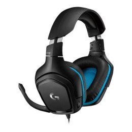 Słuchawki z mikrofonem Logitech G432 czarno-niebieskie