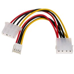 Kabel adapter Akyga AK-CA-14 Molex (M) - Molex (F) + miniMolex (F) 0,15m