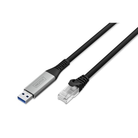Kabel adapter DIGITUS USB-A - RJ45 Kat. 6A S/FTP, 1 Gbit/s, USB 3.2 Gen1, LSZH, 2m