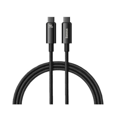 Kabel przewód USB-C PD 3.1 E-Marker 1m Baseus Tungsten Gold CAWJ040001 z obsługą szybkiego ładowania 240W