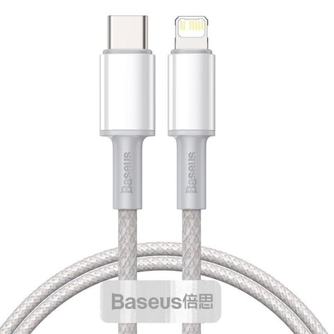 Kabel przewód USB-C / Typ-C - Lightning / iPhone 2m Baseus CATLGD-A02 z obsługą szybkiego ładowania 20W PD