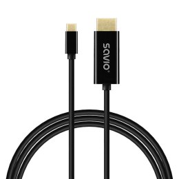 Kabel adapter Savio CL-191 USB-C do HDMI 30Hz 2m plastik