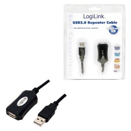Kabel repeater USB 2.0 LogiLink UA0001A USB (M) > USB (F) 5m