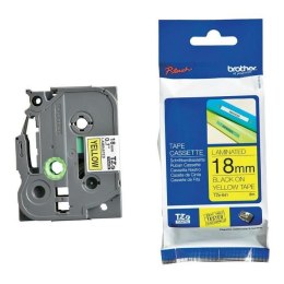Taśma Brother P-Touch TZe-641 18mm x 8m (TZE641) - żółta, czarny nadruk