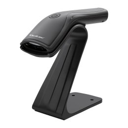 Czytnik kodów kreskowych Qoltec + stojak na skaner | 1D | USB
