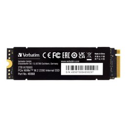 Dysk SSD Verbatim Vi7000G 2TB M.2 2280 PCIe Gen4 NVME (7400/6700 MB/s)