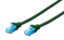 Patchcord DIGITUS UTP kat. 5e 1,5m PVC zielony