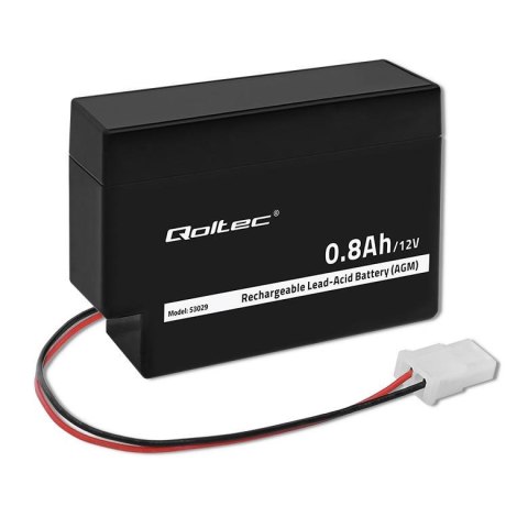 Akumulator AGM Qoltec 12V | 0.8Ah
