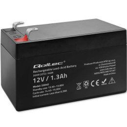 Akumulator AGM Qoltec 12V | 1.3Ah