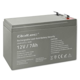 Akumulator AGM Qoltec 12V | 7Ah | Security