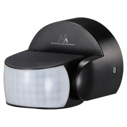 Czujnik ruchu PIR Maclean MCE468 B, na podczerwień, IP65, czarny, zasięg 12m, max. obiążenie 800/1200W