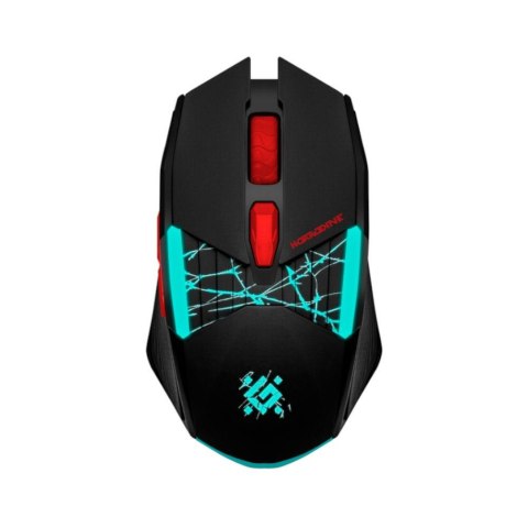 Mysz bezprzewodowa Defender HORRODINE GM-237 optyczna 3200dpi czarna RGB AKUMULATOR 6 przycisków Gaming