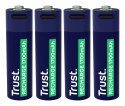 Baterie AA Trust USB-C RECHARGEABLE BATTERIES 4P