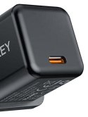 AUKEY Ładowarka sieciowa PA-F5 OEM Black Mini 1xUSB-C 20W PD Power Delivery