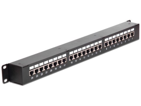 Patch Panel Delock 43295 - Cat6 - Montaż w szafie - 1U - 44 mm - 44 mm