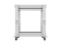 Lanberg Stojak Open rack 19 cali 12U 600x600-1100 regulowany szary