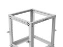 Lanberg Stojak Open rack 19 cali 12U 600x600-1100 regulowany szary