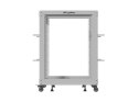 Lanberg Stojak Open rack 19 cali 15U 600x600-1100 regulowany szary