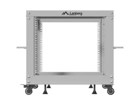 Lanberg Stojak Open rack 19 cali 9U 600x600-1100 regulowany szary