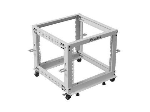 Lanberg Stojak Open rack 19 cali 9U 600x600-1100 regulowany szary