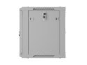 Lanberg Szafa instalacyjna rack wisząca 19 cali 9U 600x450 drzwi perforowane (flat pack) szara