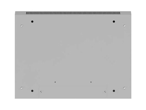 Lanberg Szafa instalacyjna rack wisząca 19 cali 9U 600x450 drzwi perforowane (flat pack) szara