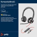 POLY Zestaw słuchawkowy Blackwire 8225 Stereo USB-C + przejściówka USB-C/A