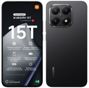 Smartfon Xiaomi 15T 12/512GB Black