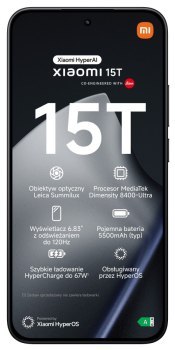 Smartfon Xiaomi 15T 12/512GB Black