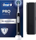 Elektryczna szczoteczka do zębów Oral-B Pro1 Black + TC, Dla dorosłych | Liczba główek szczoteczki w zestawie: 1 | Liczba trybów
