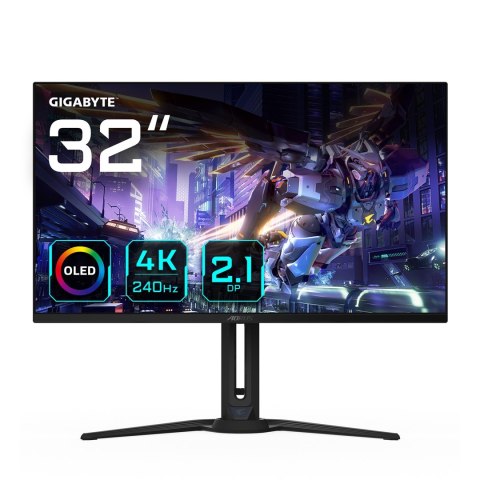 MONITOR GIGABYTE OLED 31,5" FO32U2P 80 cm 3840 x 2160 px 4K Ultra HD Czarny