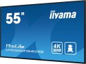 Wyświetlacz iiyama 55" profesjonalny Digital Signage 4K UHD z zaaw. opcjami ster. i łącz.