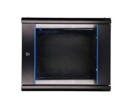 Extralink Szafa rack 9U 600x600 Czarna montowana na ścianie