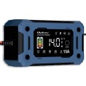 Qoltec Mikroprocesorowa ładowarka 12V 15A | Prostownik z funkcją naprawy i podtrzymania zasilania podczas wymiany akumulatora | do AGM 