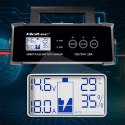 Qoltec Mikroprocesorowa ładowarka 12V 24V 25A | Prostownik z funkcją naprawy do akumulatora AGM GEL SLA | LCD