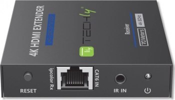 Techly 364187 Extender HDMI po skrętce Cat6/6a/7, 4K 60Hz, Zero Latecy, IR, do 70m