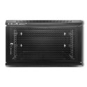 Wisząca szafa RACK Qoltec54489 19" 6U 60 x370x600 Perforowane drzwi