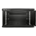 Wisząca szafa RACK Qoltec54489 19" 6U 60 x370x600 Perforowane drzwi
