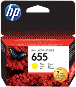 Wkład HP Tusz HP 655 żółty (CZ112AE) CZ112AE