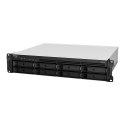 Synology RackStation RS1221RP+ serwer danych NAS Rack (2U) Ryzen Embedded V1500B 4 GB DDR4 0 TB DiskStation Manager Czarny