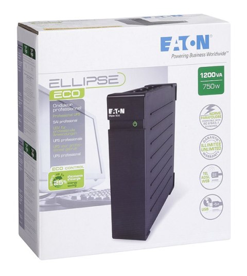 Zasilacz awaryjny EATON Ellipse ECO 1200 USBIEC EL1200USBIEC 1200VA