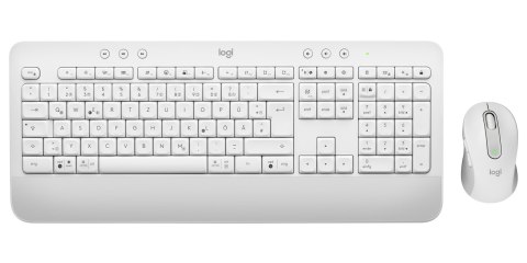 Logitech Signature MK650 Combo For Business klawiatura Dołączona myszka Biuro Bluetooth QWERTZ Niemiecki Biały