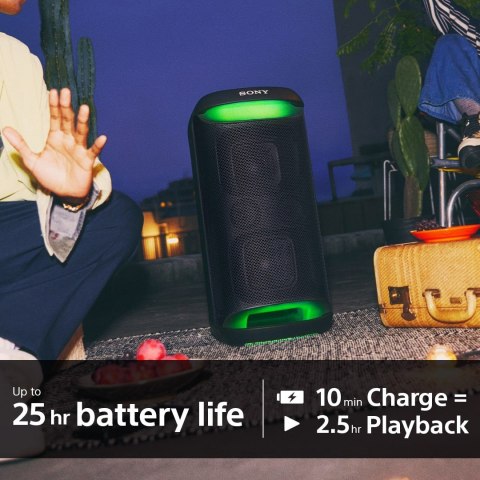 Bezprzewodowy głośnik imprezowy Sony SRS-XV500 z serii X, wodoodporny, łączność Bluetooth, przenośny