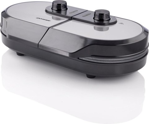 Grill elektryczny Gorenje Mini Grill, Talerz waflowy, WM1400SB, 1400 W, Średnica 18 cm, Czarny