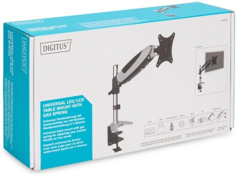 Uchwyt biurkowy na monitor Digitus DA-90351 (15 - 27")